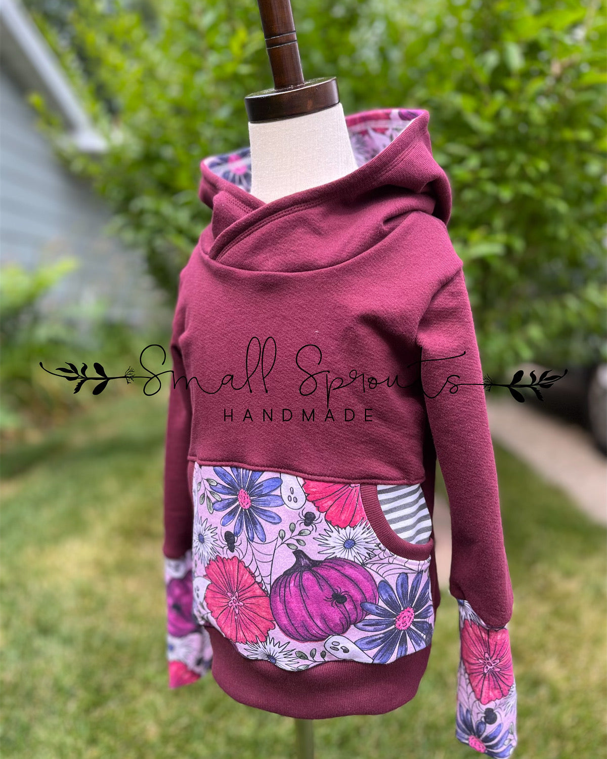 Grow With Me Hoodie-Purple Ghosts