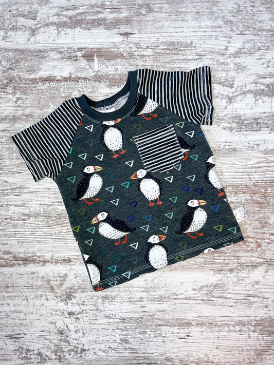 Pocket Raglan Tee-Puffins