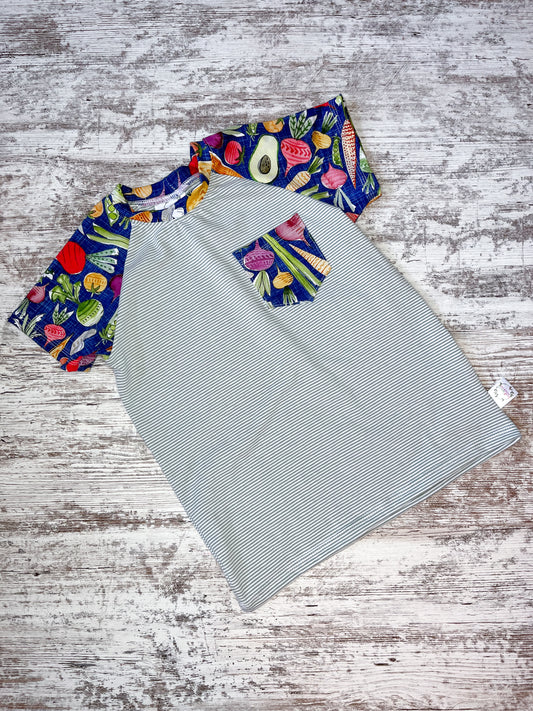 Pocket Raglan Tee-Veggies