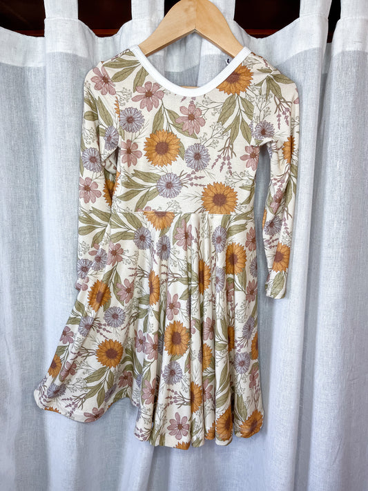 Twirl Dress-Fall Floral