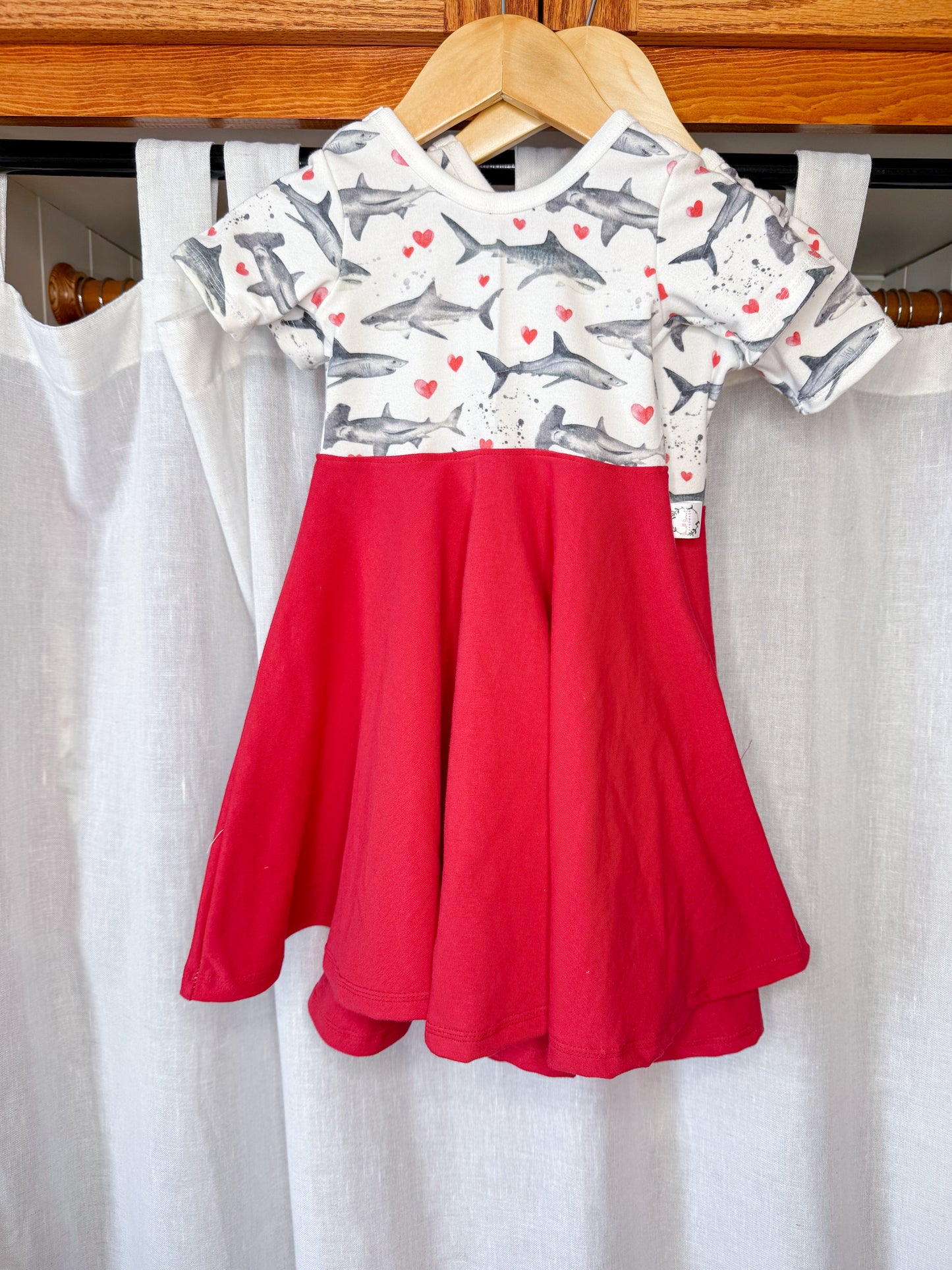 Twirl Dress-Sharks
