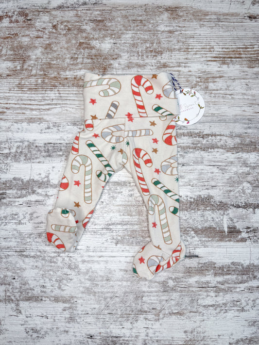 Cozy Footies-Candy Canes