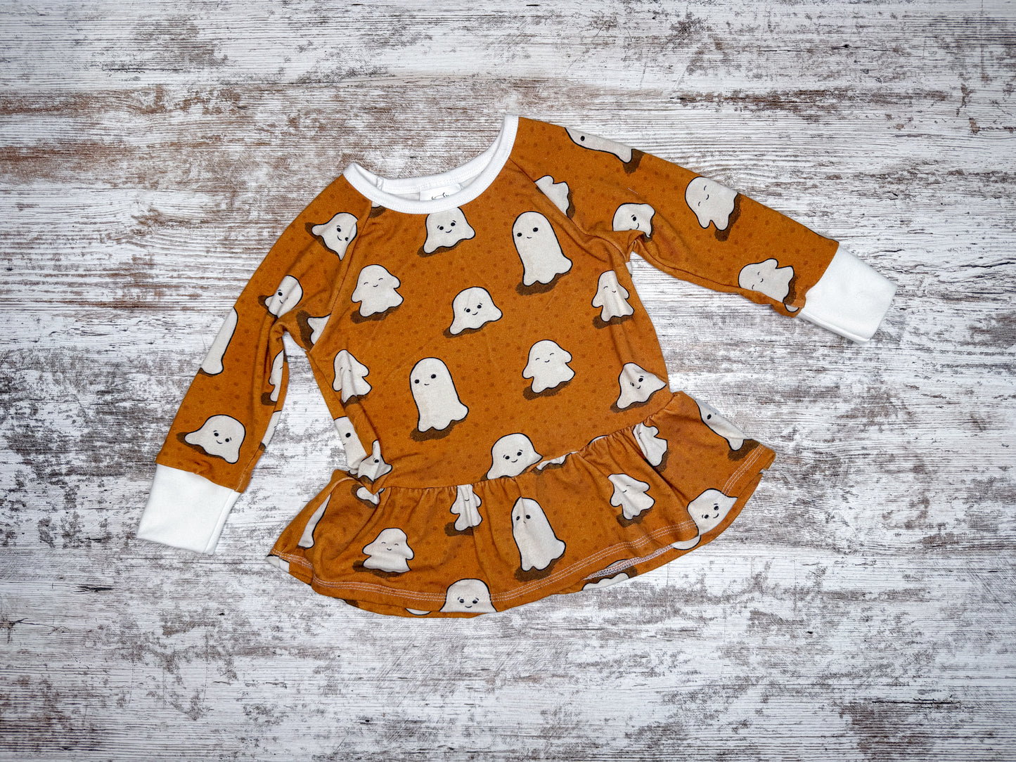 Raglan Peplum-Marshmallow Ghosts