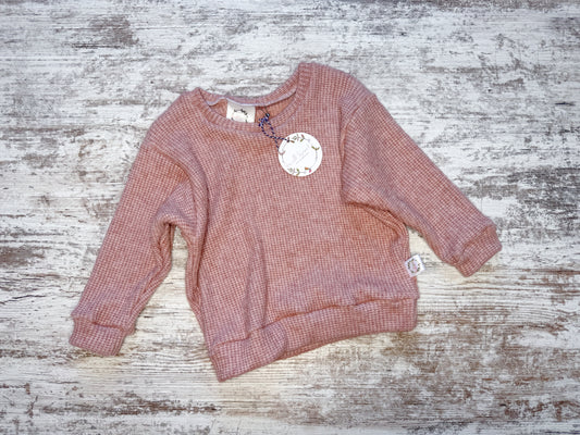 Lounge Sweatshirt-Waffle Rose