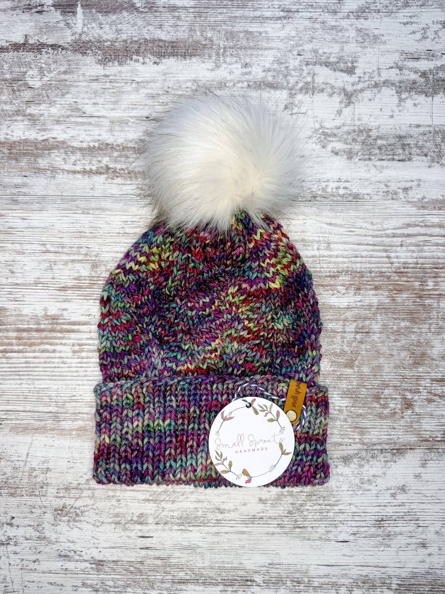Merino Wool Knitted Hat-Multi