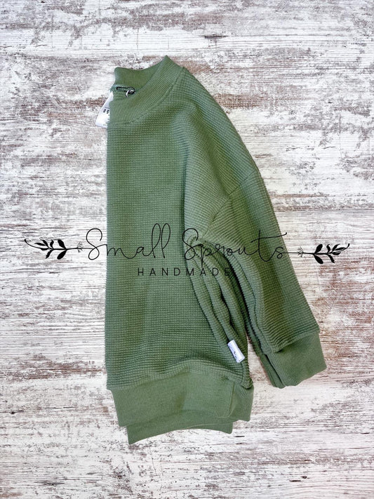 Dolman-Olive Waffle