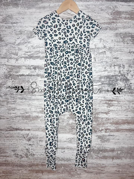 Alleycat Romper-Cream Leopard