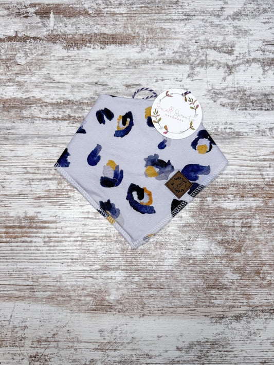 Drool Bib-Icy Leopard