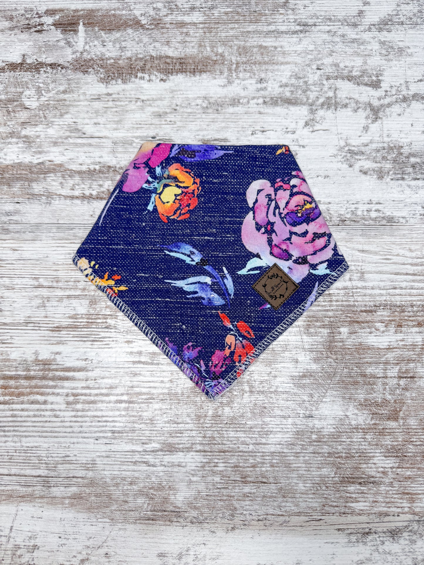 Drool Bib-Dark Floral