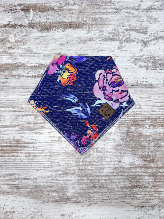 Drool Bib-Dark Floral