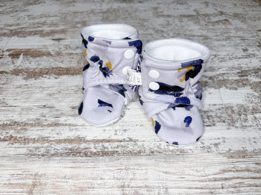 Wrap Booties-Icy Leopard