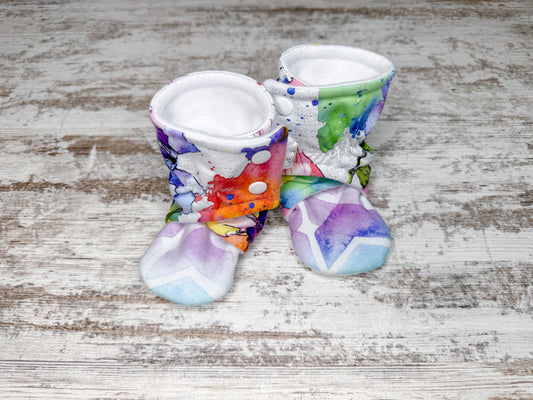Wrap Booties-Floral