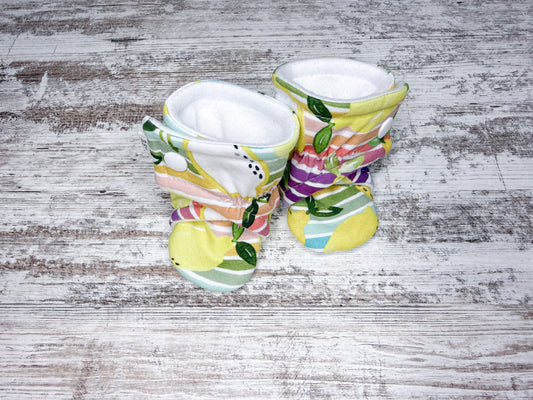 Wrap Booties-Lemons