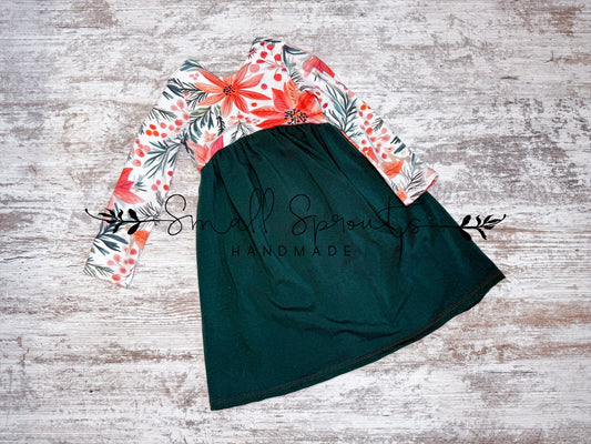 Alleycat Dress-Poinsettias
